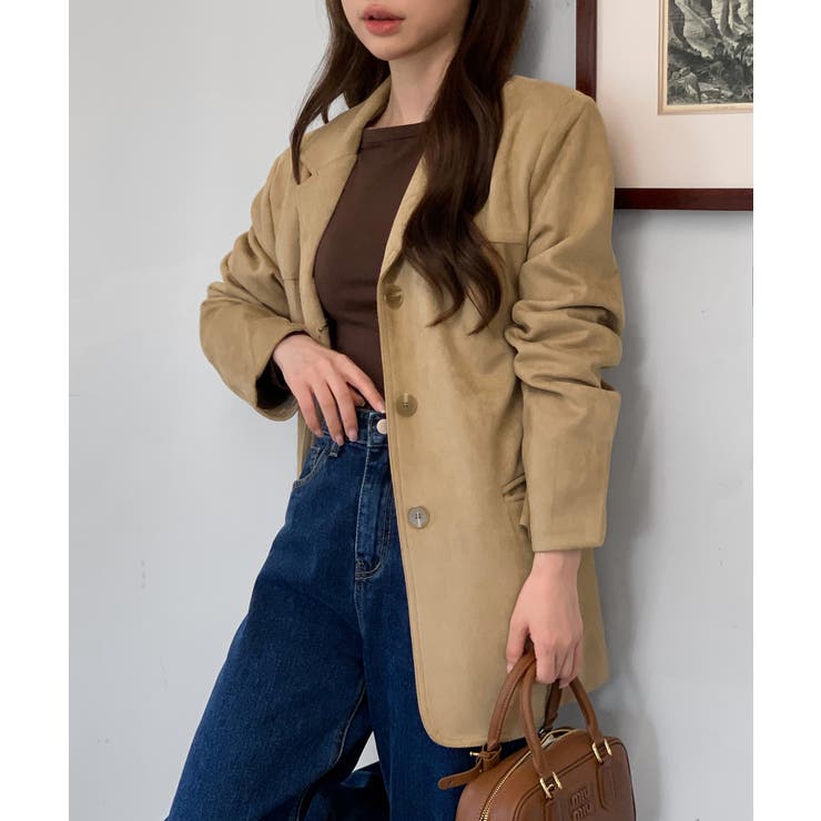 スエードシングルジャケット 2025 AW | by muni:r | 詳細画像5 