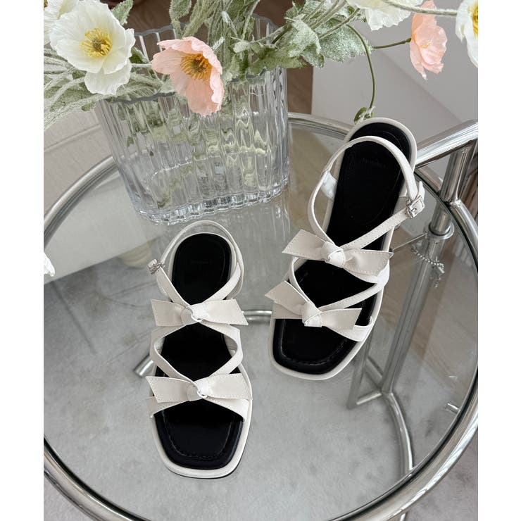 ツインリボンストラップサンダル | by muni:r | 詳細画像1 