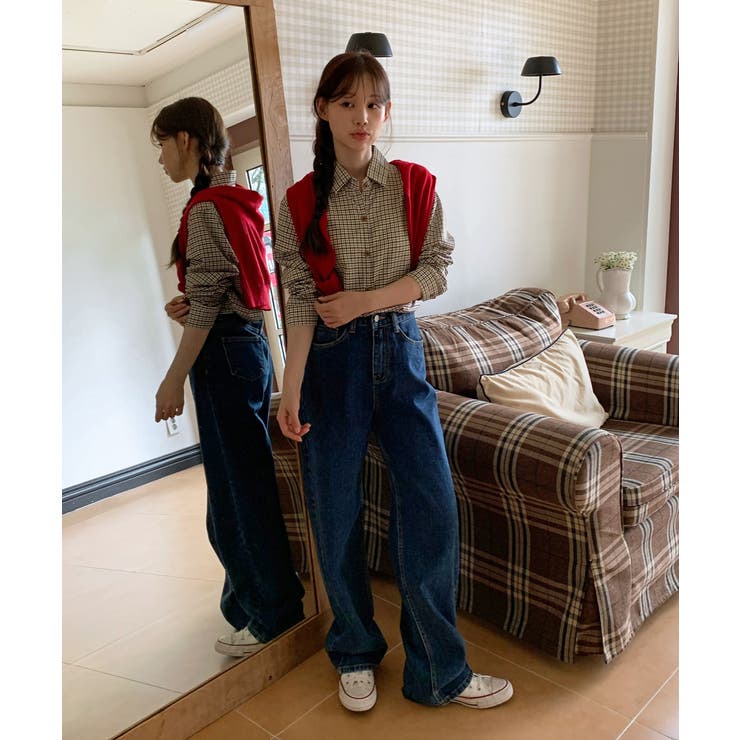 デイリービンテージチェックシャツ/2025 AW COLLECTION | by muni:r | 詳細画像1 