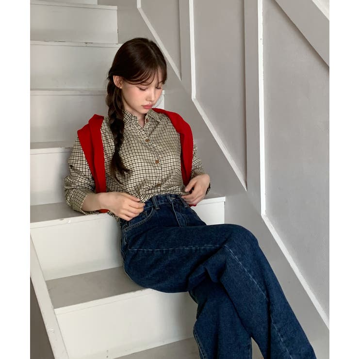 デイリービンテージチェックシャツ/2025 AW COLLECTION | by muni:r | 詳細画像3 