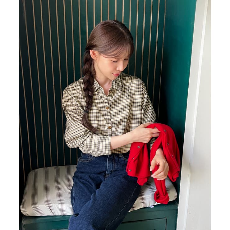 デイリービンテージチェックシャツ/2025 AW COLLECTION | by muni:r | 詳細画像6 