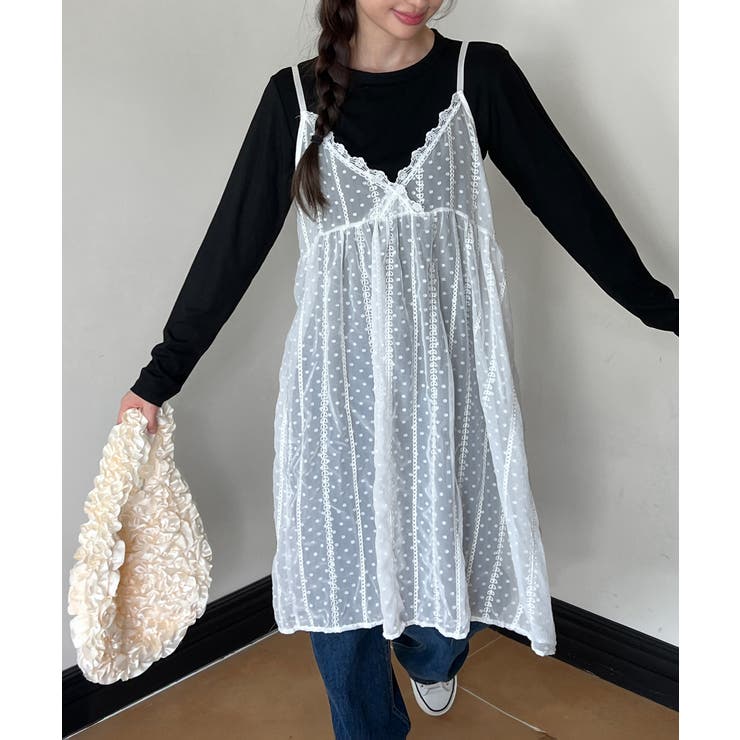 レースレイヤードスリーブレスワンピース/2025 AW COLLECTION