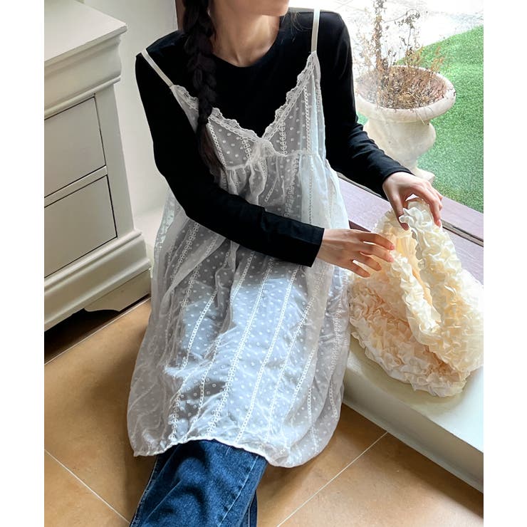 レースレイヤードスリーブレスワンピース/2025 AW COLLECTION