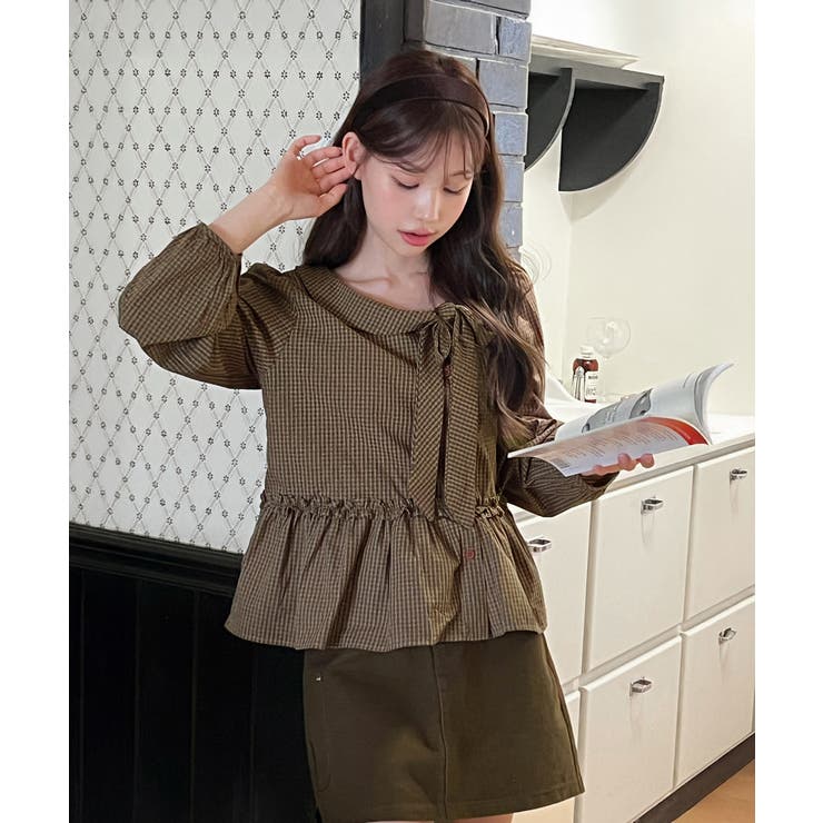 【着用動画あり 2色展開】ロマンティックボウタイブラウス 2025 | by muni:r | 詳細画像1 