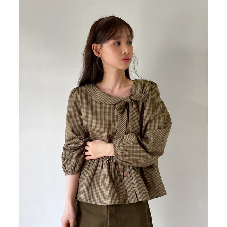 【着用動画あり 2色展開】ロマンティックボウタイブラウス 2025 | by muni:r | 詳細画像10 