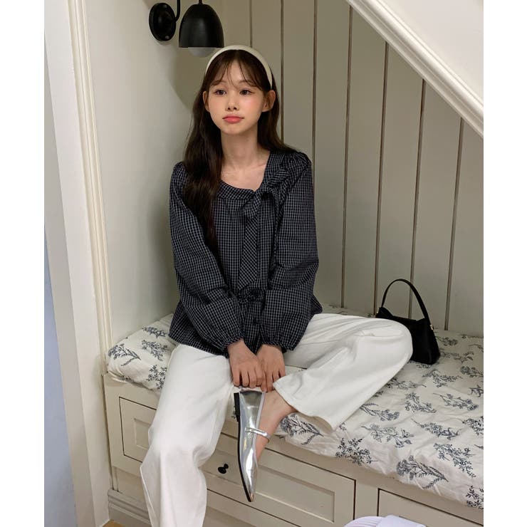 【着用動画あり 2色展開】ロマンティックボウタイブラウス 2025 | by muni:r | 詳細画像18 