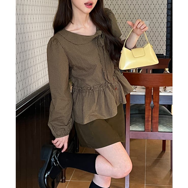 【着用動画あり 2色展開】ロマンティックボウタイブラウス 2025 | by muni:r | 詳細画像3 