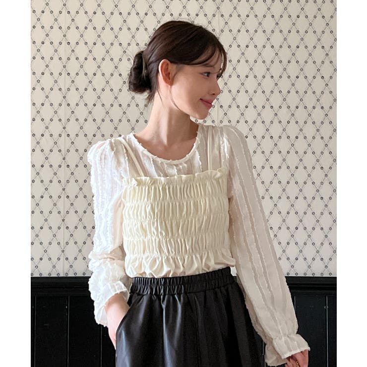 ビスチェセットブラウス/2025 AW COLLECTION[品番：FROW0001640]｜by