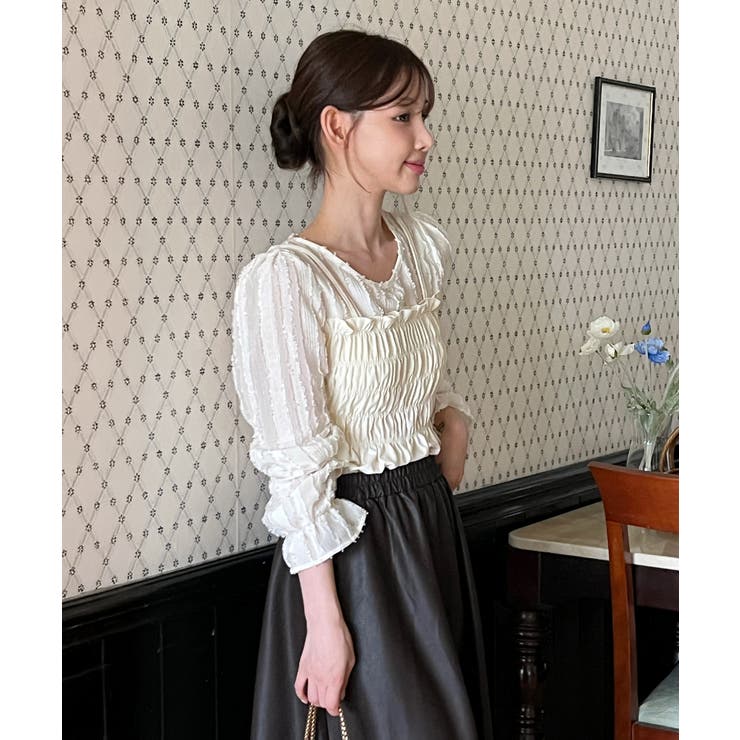 ビスチェセットブラウス/2025 AW COLLECTION[品番：FROW0001640]｜by