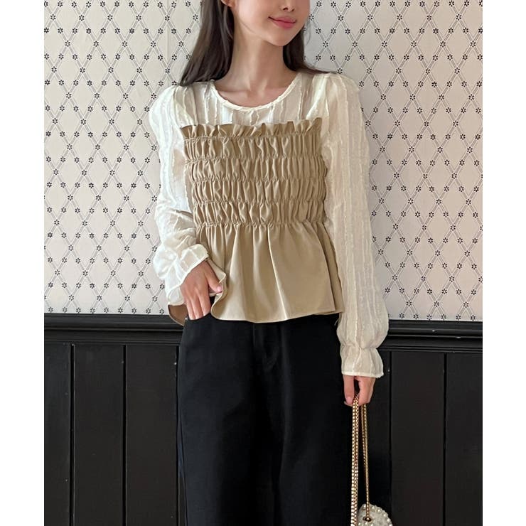 ビスチェセットブラウス/2025 AW COLLECTION[品番：FROW0001640]｜by