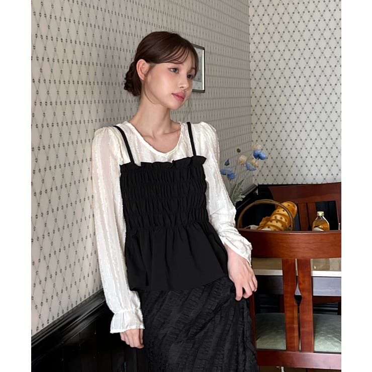 ビスチェセットブラウス/2025 AW COLLECTION[品番：FROW0001640