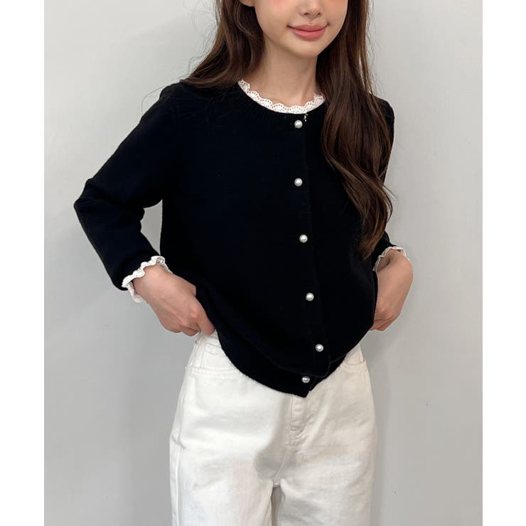 パールボタンカーディガン/2025 AW COLLECTION[品番：FROW0001651]｜by