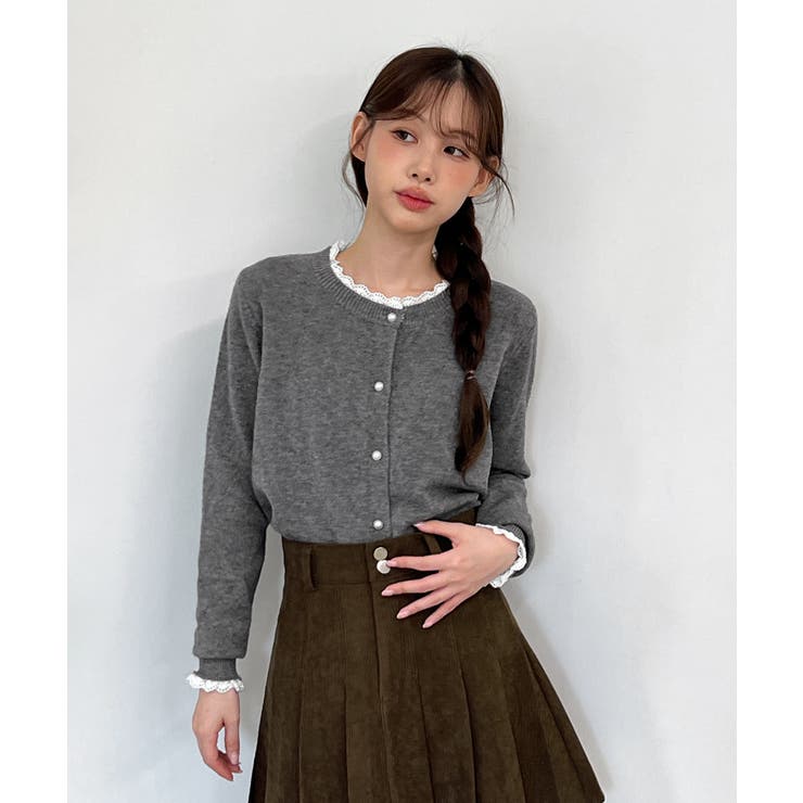 パールボタンカーディガン/2025 AW COLLECTION[品番：FROW0001651]｜by