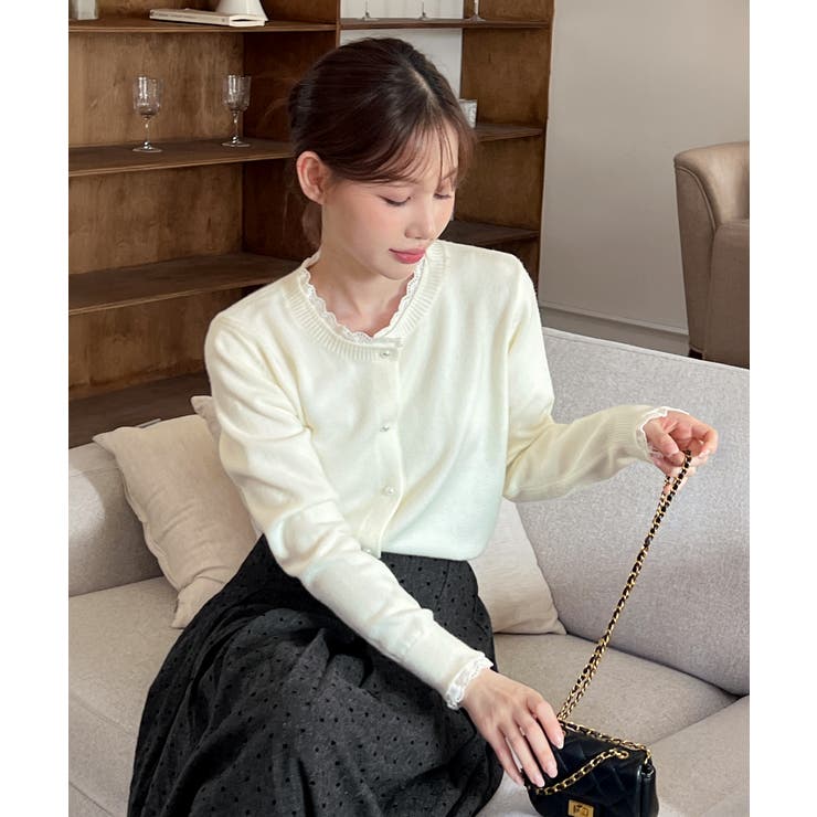 パールボタンカーディガン/2025 AW COLLECTION | by muni:r | 詳細画像4 