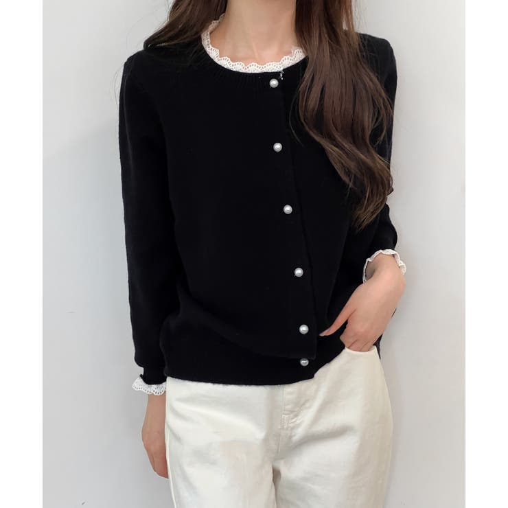 パールボタンカーディガン/2025 AW COLLECTION[品番：FROW0001651]｜by