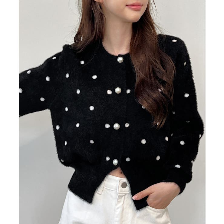 ドットニットカーディガン 2025 AW | by muni:r | 詳細画像11 