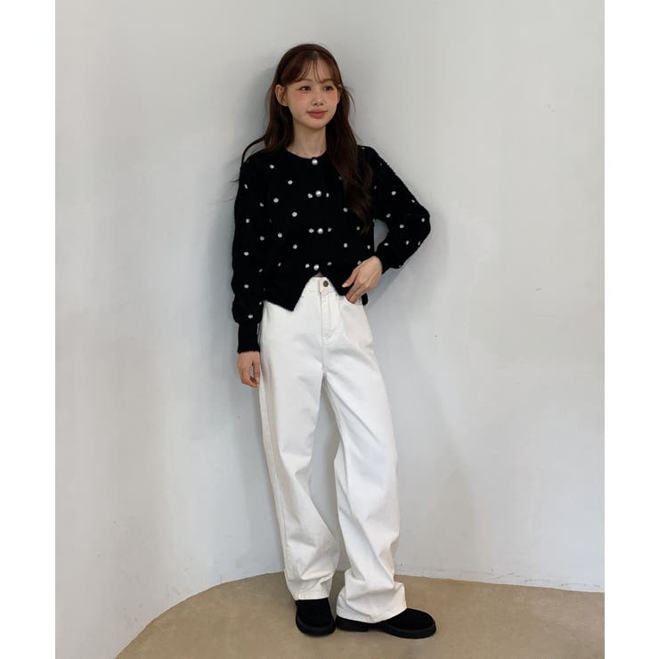 ドットニットカーディガン 2025 AW | by muni:r | 詳細画像19 