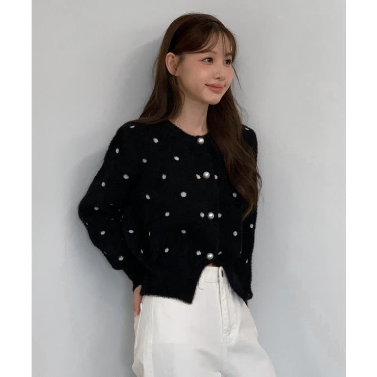 ドットニットカーディガン 2025 AW | by muni:r | 詳細画像20 