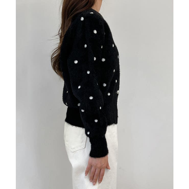 ドットニットカーディガン 2025 AW | by muni:r | 詳細画像22 