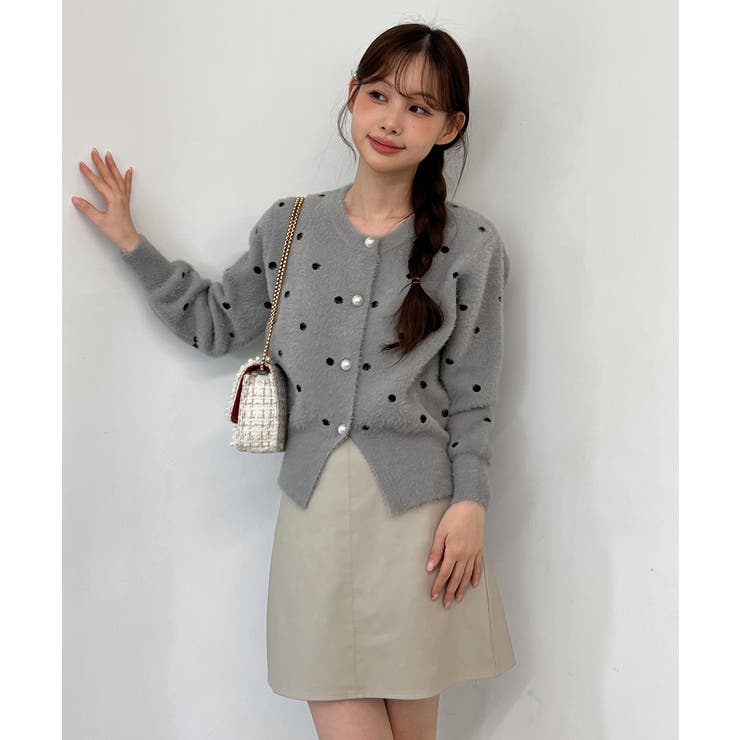 ドットニットカーディガン 2025 AW | by muni:r | 詳細画像29 