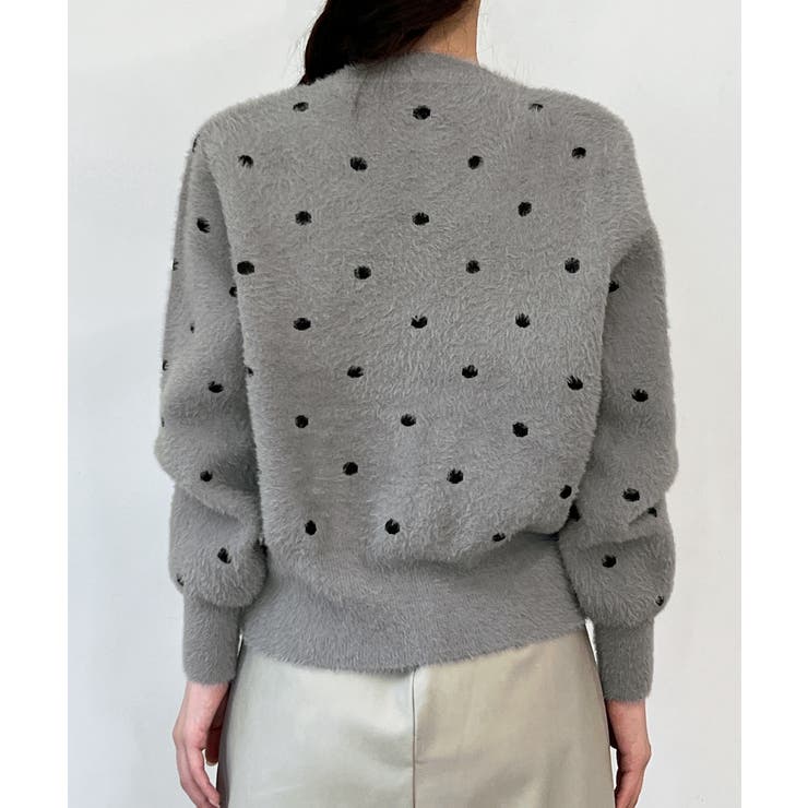 ドットニットカーディガン 2025 AW | by muni:r | 詳細画像33 