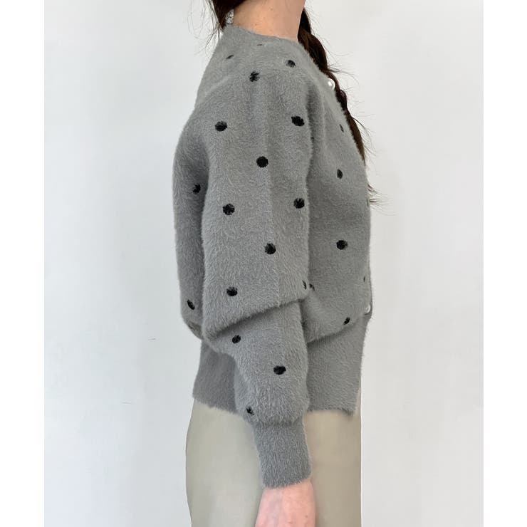 ドットニットカーディガン 2025 AW | by muni:r | 詳細画像34 