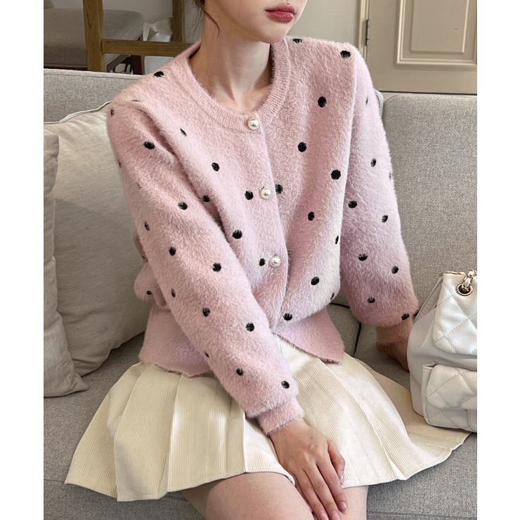 ドットニットカーディガン 2025 AW | by muni:r | 詳細画像36 