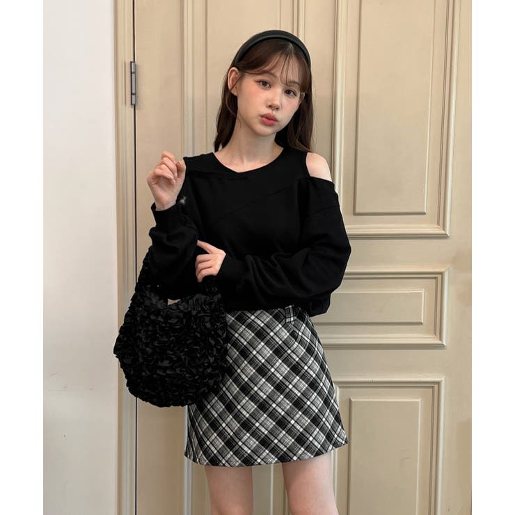 【着用動画あり 4色展開】ショルダーカットアウトスウェット 2025 | by muni:r | 詳細画像21 