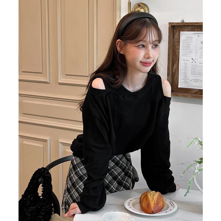 【着用動画あり 4色展開】ショルダーカットアウトスウェット 2025 | by muni:r | 詳細画像25 