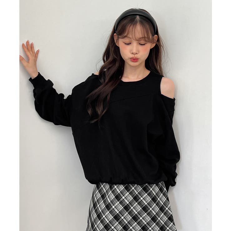 【着用動画あり 4色展開】ショルダーカットアウトスウェット 2025 | by muni:r | 詳細画像27 