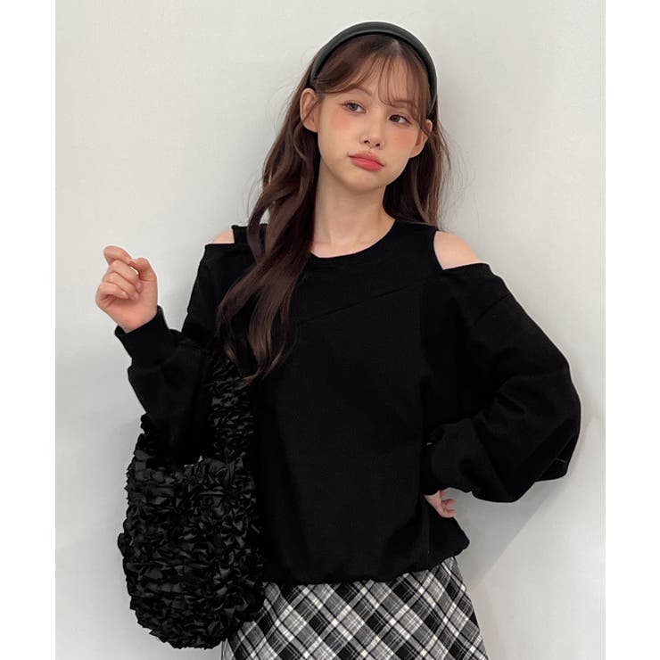 【着用動画あり 4色展開】ショルダーカットアウトスウェット 2025 | by muni:r | 詳細画像28 