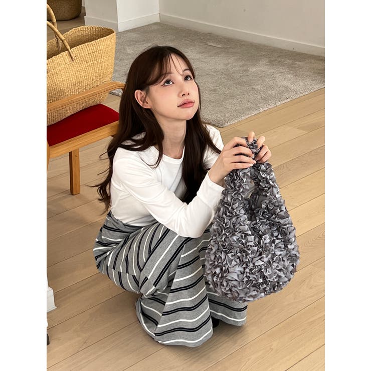 【着用動画あり 3色展開】ウェーブラッフルバッグ 2025 | by muni:r | 詳細画像1 