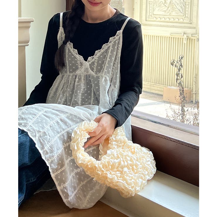 【着用動画あり 3色展開】ウェーブラッフルバッグ 2025 | by muni:r | 詳細画像10 