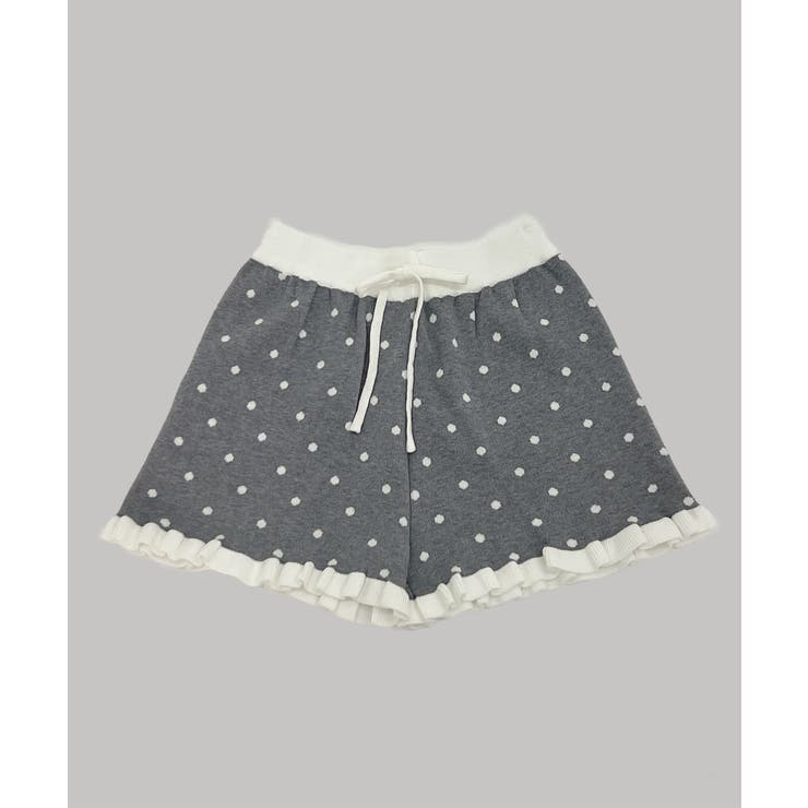 ドットフリルニットパンツ/2025 AW COLLECTION | by muni:r | 詳細画像4 