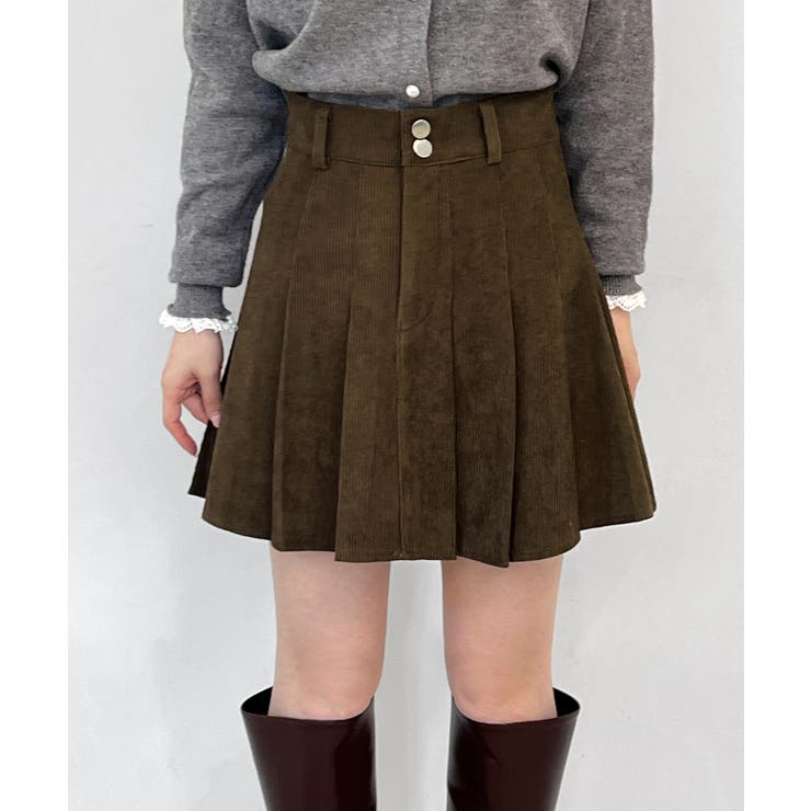 コーデュロイプリーツスカート 2025 AW | by muni:r | 詳細画像28 