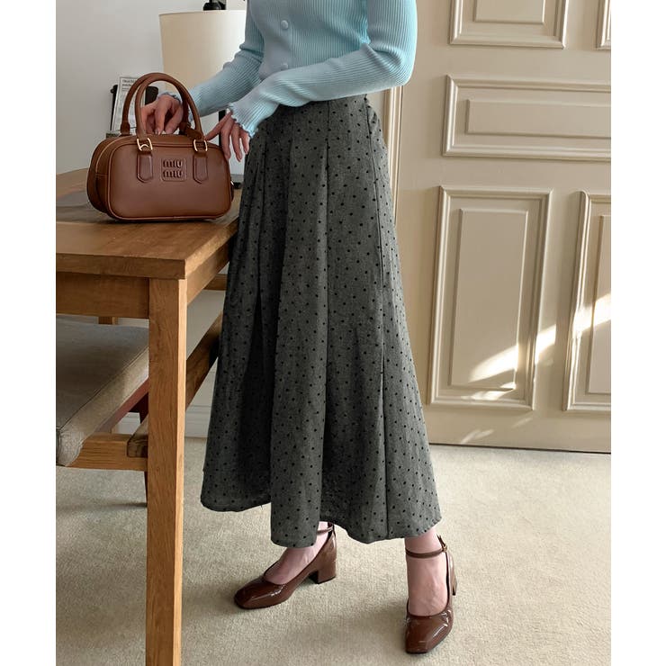 ハートドットプリーツロングスカート/2025 AW COLLECTION | by muni:r | 詳細画像5 