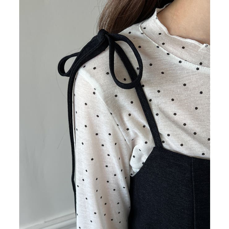 リボンデニムキャミロングワンピース/2025 AW COLLECTION | by muni:r | 詳細画像8 