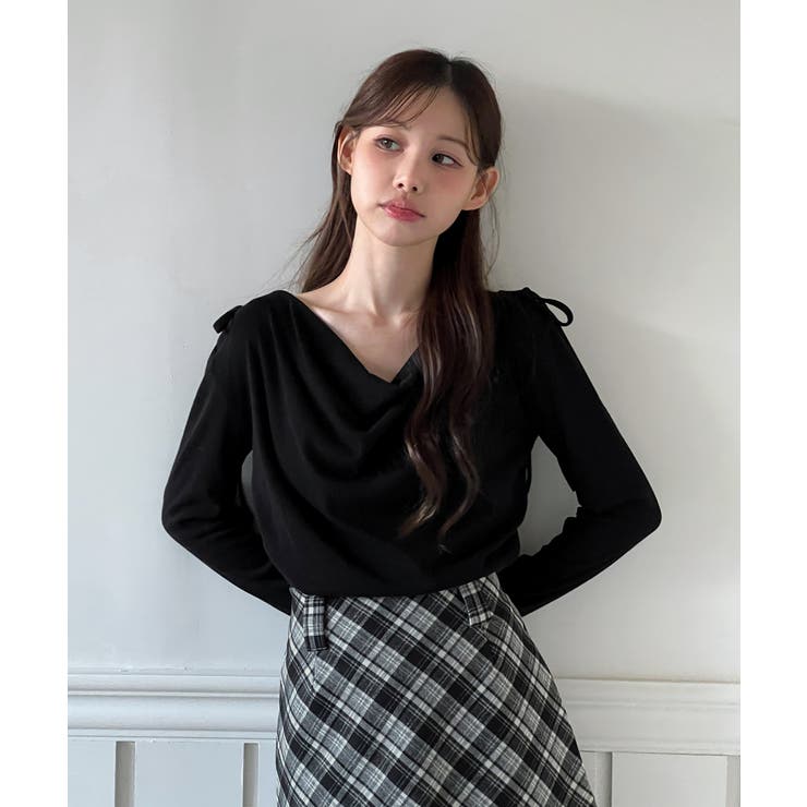 ドレープシャーリングブラウスTシャツ /2025 AW COLLECTION | by muni:r | 詳細画像12 