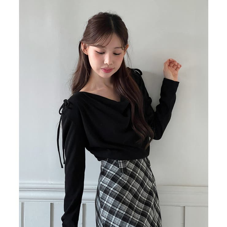 ドレープシャーリングブラウスTシャツ /2025 AW COLLECTION | by muni:r | 詳細画像13 