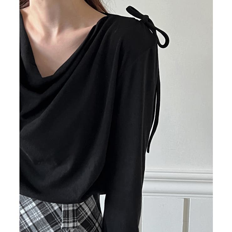 ドレープシャーリングブラウスTシャツ /2025 AW COLLECTION | by muni:r | 詳細画像15 