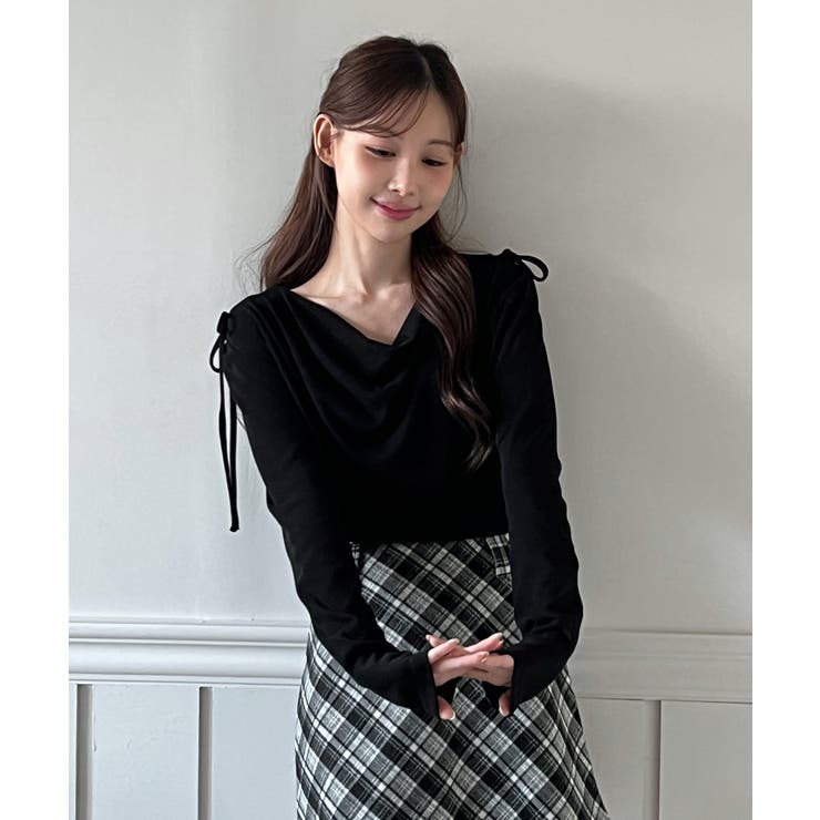 ドレープシャーリングブラウスTシャツ /2025 AW COLLECTION | by muni:r | 詳細画像16 