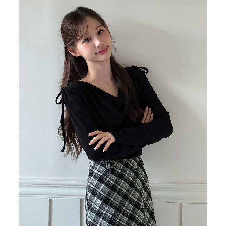 ドレープシャーリングブラウスTシャツ /2025 AW COLLECTION | by muni:r | 詳細画像18 