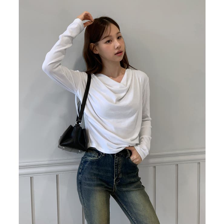 ドレープシャーリングブラウスTシャツ /2025 AW COLLECTION | by muni:r | 詳細画像6 