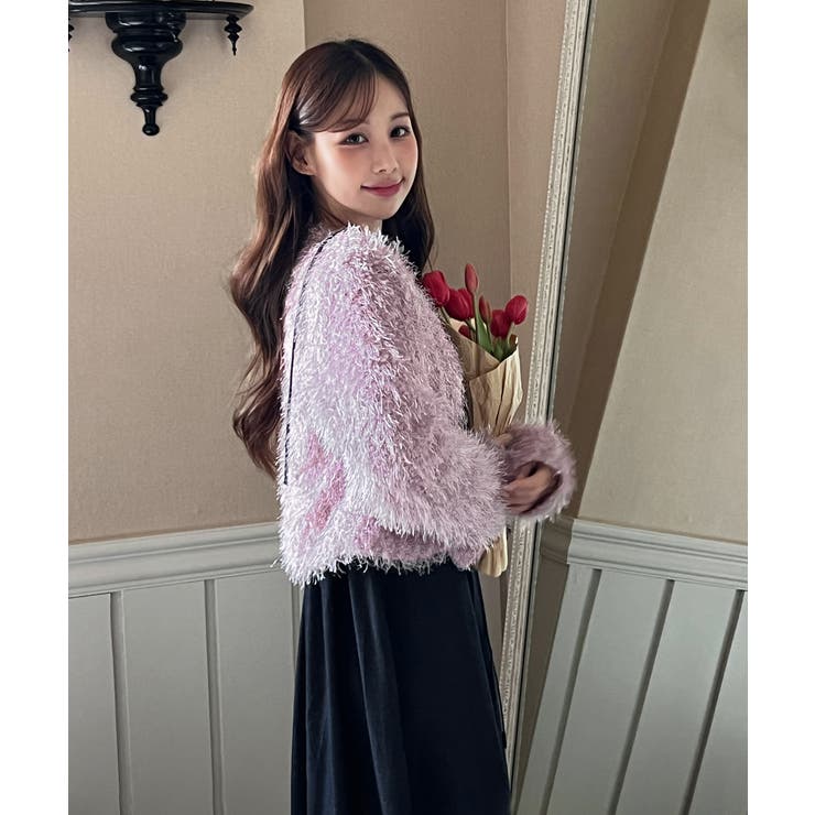 【着用動画あり 5色展開】シャイニーファークロップカーディガン 2025 | by muni:r | 詳細画像20 