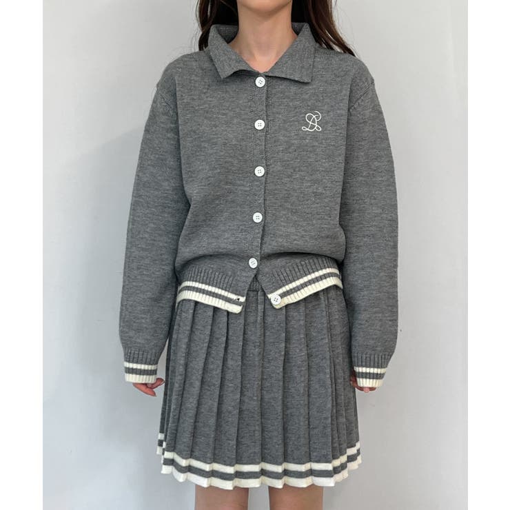 カラー配色ニットツーピース 2025 AW | by muni:r | 詳細画像10 