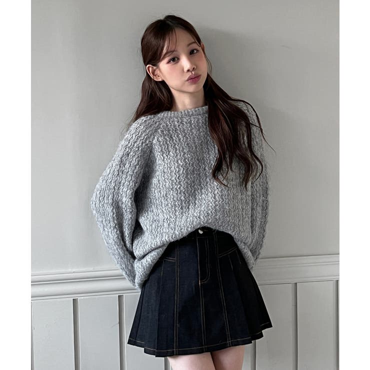 【着用動画あり 2色展開】リボンストラップポイントニット 2025 | by muni:r | 詳細画像7 