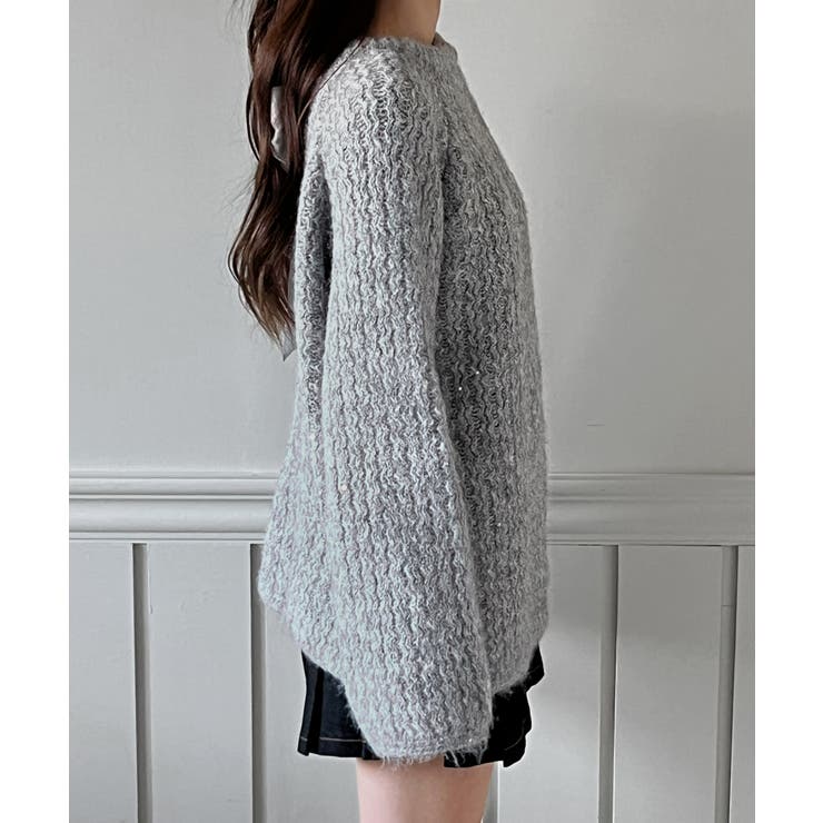 【着用動画あり 2色展開】リボンストラップポイントニット 2025 | by muni:r | 詳細画像9 