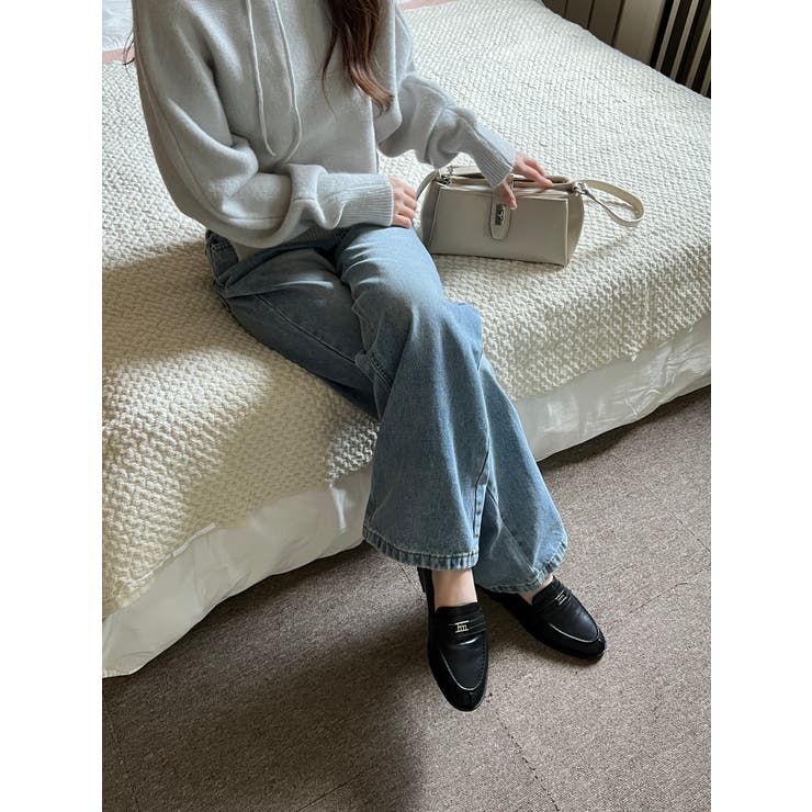 【3WAY 着用動画あり 4色展開】ストラップオフショルダーニット | by muni:r | 詳細画像17 