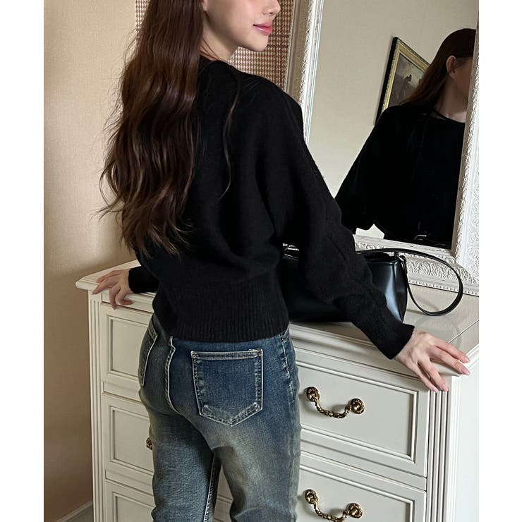 ストラップオフショルダーニット 2025 AW[品番：FROW0001669]｜by muni