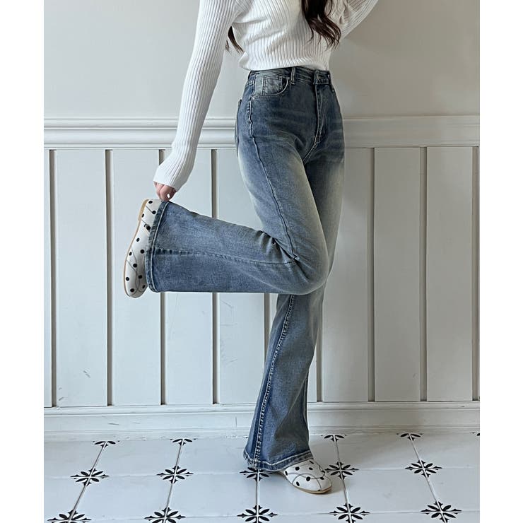 ウォッシングブーツカットデニムパンツ/2025 AW COLLECTION | by muni:r | 詳細画像3 